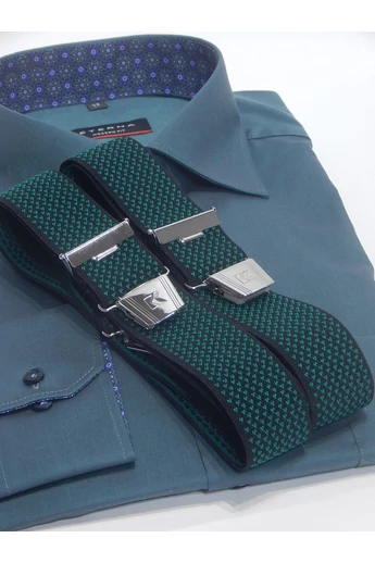 35 mm széles zöld aprómintás nadrágtartó