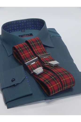 35 mm széles piros kockás nadrágtartó