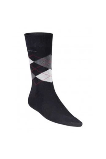 Káró kockás zokni (schwarz1)
