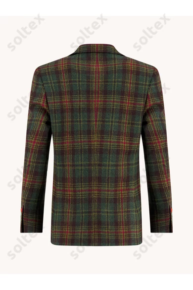 kockás gyapjú zakó